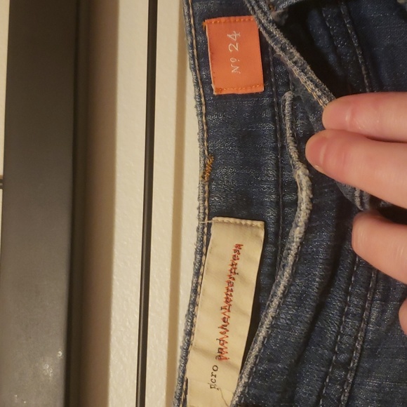 Pilcro and the letterpress embroidered jeans size 24. - Picture 3 of 4